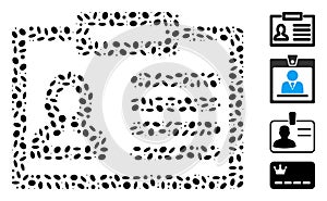 Dotted Collage Badge