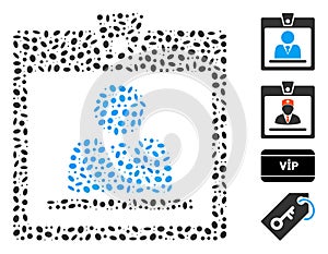 Dotted Collage Badge