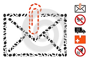 Dotted Collage Mail Attachement