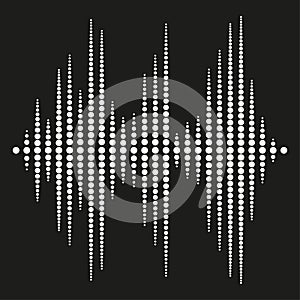 Dotted equalizer. Vector illustration. EPS 10.