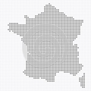 Dotted France Map