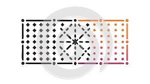 Dotted Geometric Grid Ã¢â¬' Abstract Texture, Modern Tech Pattern, vector design Generative AI