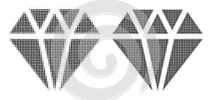 Dotted Halftone Adamant Crystal Icon photo