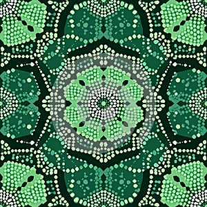 Dotted Hexagon Geometric Artwork Pattern