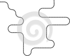 Zigzag maze squared waves