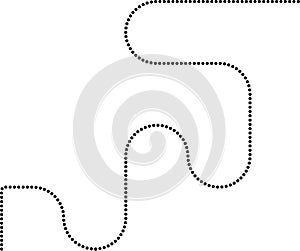 abstract irregular zigzag squared waves