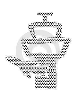 Dotted Pattern Picture of an Airport