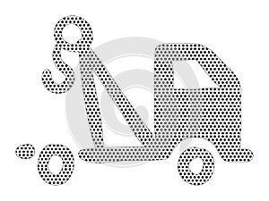 Dotted Pattern Picture of a Towing Service