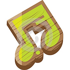 dotted quaver semiquaver. Vector illustration decorative design