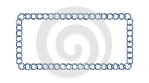 Dotted Rectangle Frame, Simple Border Design, vector design Generative AI