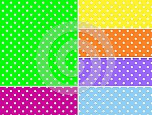 Dotted Vector Swatches in Six Spring Colors