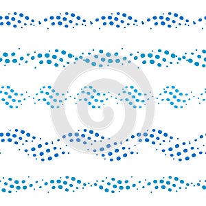 Dotted wave seamless pattern