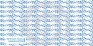 Dotted wave seamless pattern