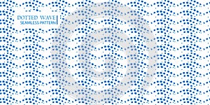 Dotted wave seamless pattern