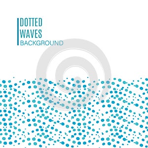 Dotted wave seamless pattern