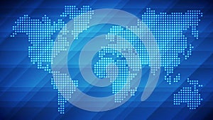 Dotted world map background