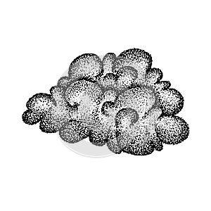 Dotwork Cloud Weather