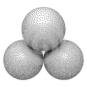 Dotwork Halftone Vector Spheres