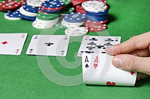 Double ace in poker