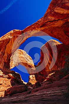 Double Arch in Arches National Park, Utah, USA