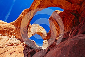 Double Arch in Arches National Park, Utah, USA