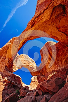 Double Arch in Arches National Park, Utah, USA photo