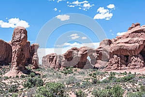 Double Arch in Arches National Park, Utah