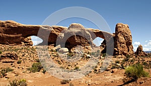 Double Arches in Arches National Park