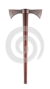 Double axe isolated on white