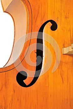 Double bass detail