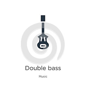 Double bass icon vector. Trendy flat double bass icon from music collection isolated on white background. Vector illustration can