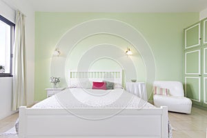 Double bed bedroom - beautiful apartment room