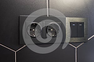 Double black socket