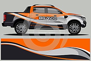 Double cabin Truck Wrap design