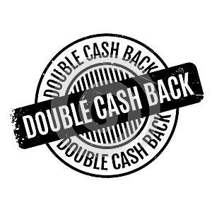 Double Cash Back rubber stamp