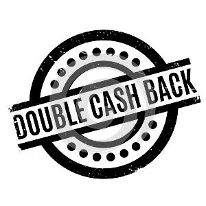 Double Cash Back rubber stamp