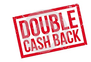 Double Cash Back rubber stamp