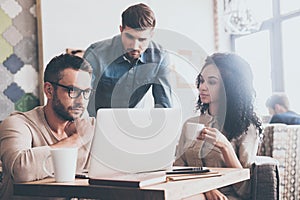 Double-checking everything.