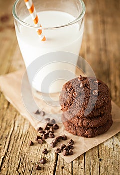 Double chocolate chip cookies