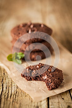 Double chocolate chip cookies