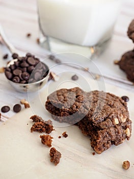 Double chocolate cookies