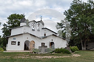 The double church of the Intercession and Nativity of the Holy Virgin at Prolom in Pskov city. It was constructed at the end of