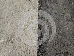 Black and white real asphalt texture background