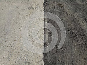 Black and white real asphalt texture background