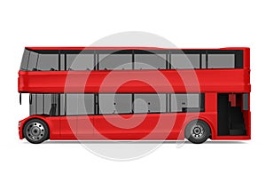 Double Decker Bus Isolated