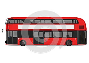 Double Decker Bus Isolated