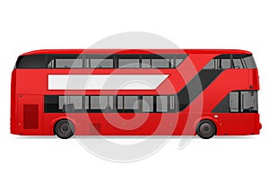 Double Decker Bus Isolated