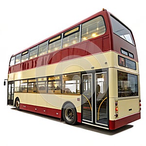 Double-decker bus isolated on transparent background
