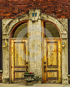 The double door of 11 Lois Avenue in Greenville, South Carolina