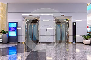 Double elevators in department